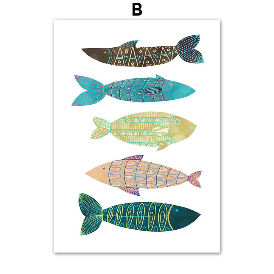 

Синий Океан Рыба Кит Маяк Солнце Морская Детская Стена Книги по искусству Холст Картины Плакаты и принты Настенные Панно Декор Детской Комнаты 30X40cm No Framed