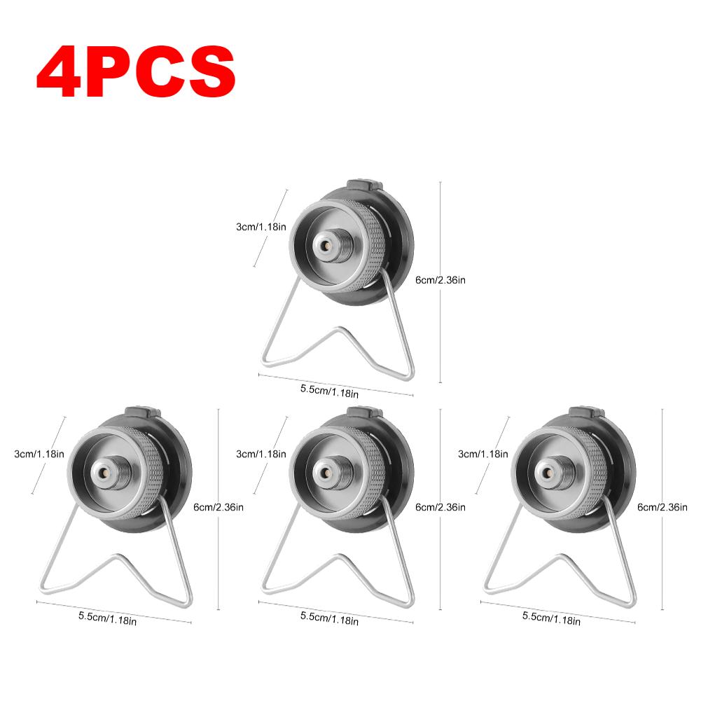 1-10PCS Butane Gas Stove Adapter Portable Gas Tank Converter With Bracket Butane Gas Conversion Joint Outdoor Stove Accessories