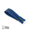 Zipper - ECLAIR - Z19 - Separable Brass - 50 Cm - Bugatti Blue