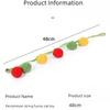 Pet Supplies Bite Resistant Tomato Cat Teaser with Bell Boredom Relief Interactive Kitten Teaser Rope Self Play