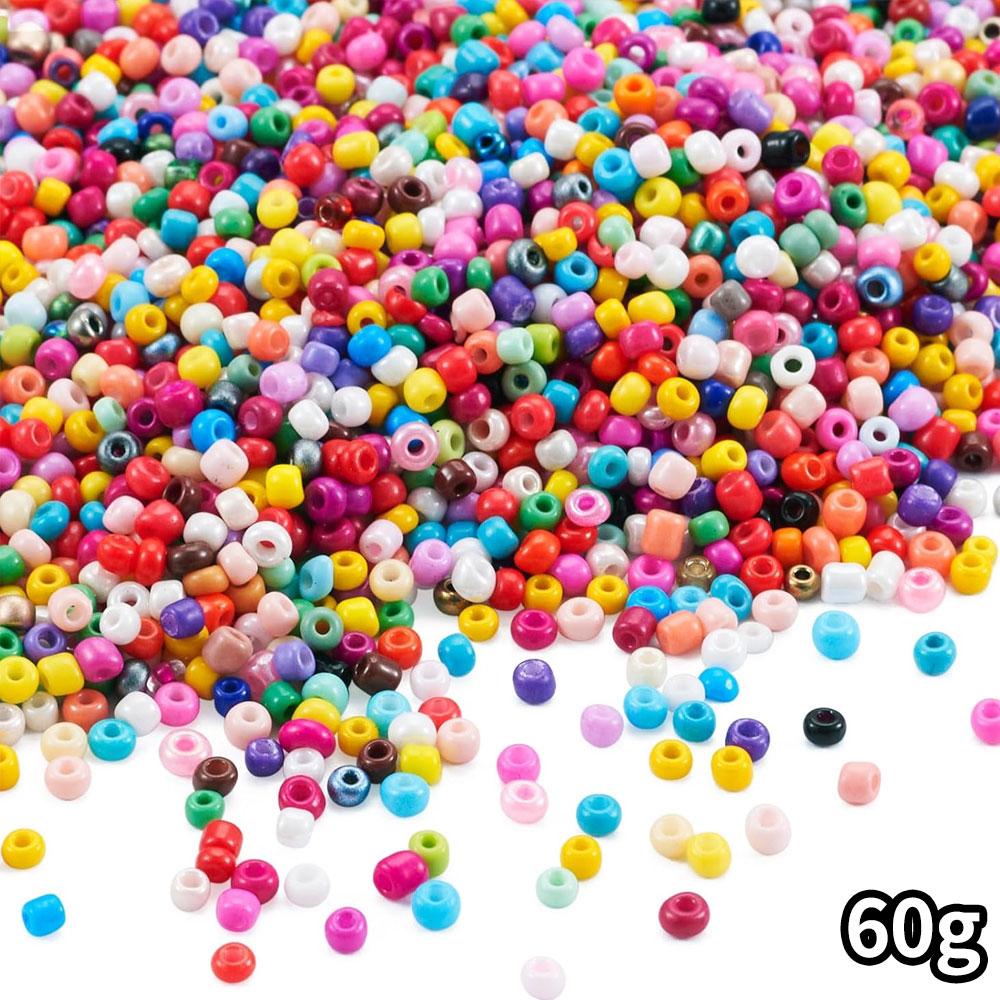 20/40/60 g Acryl-Rocailles-Perlen, Regenbogen-Pony-Intervallperlen, Mini-Armbandperlen, gemischte Farben, Halskette, Telefongurt, Ohrringe, Schmuckherstellung