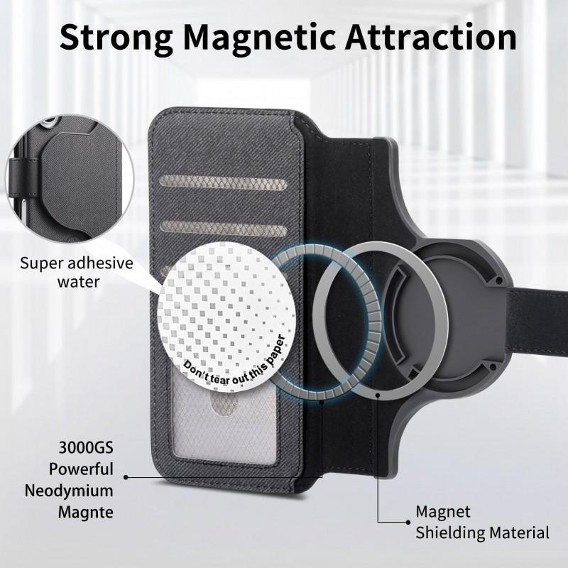 Magnetic 2-in-1 Phone Case IPhone 17 16 15 13 Card Slot Strong Adsorption PU Leather
