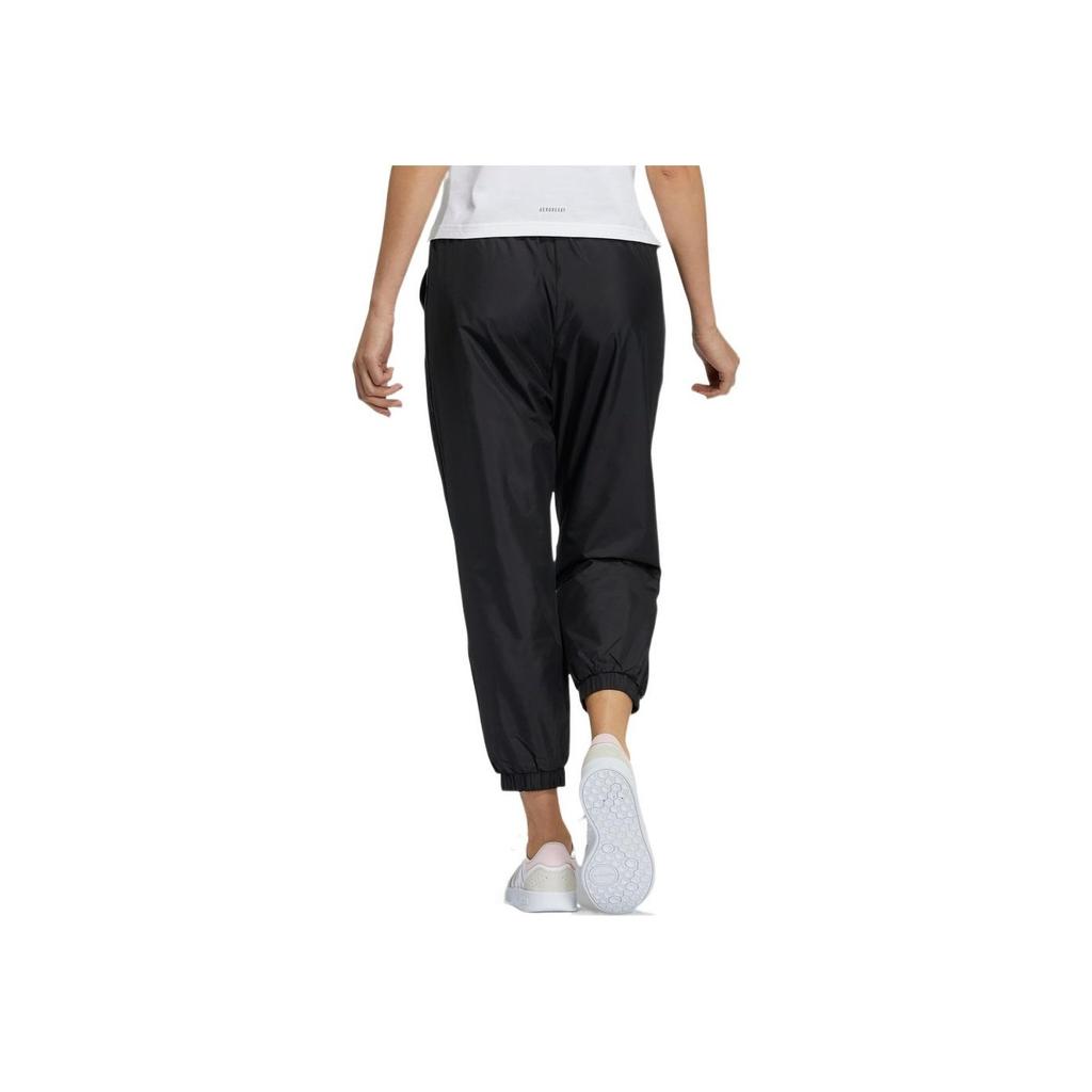Adidas Neo Side Logo Strap Drawstring Cuffed Pants Women Pants Black GP5537