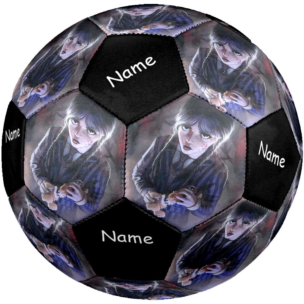 Custom Name Wednesday Theme Size 5 Soccer Ball, Suitable for Both Indoor and Outdoor Matches, a Gift Suitable for Everyone.