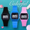 Square Dial Digital Watch Multifunction LED Watch Fashion Sport Watch  Casual Wear