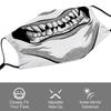 1Pack Reusable Elastic Nylon Mask With 5/10/15 Filter Pieces Providing Lightweight Breathable Dustproof Protection For Daily Usage
