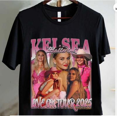 ¡NUEVO!!! Camiseta Vintage Kelsea Ballerini En Vivo En Gira 2025