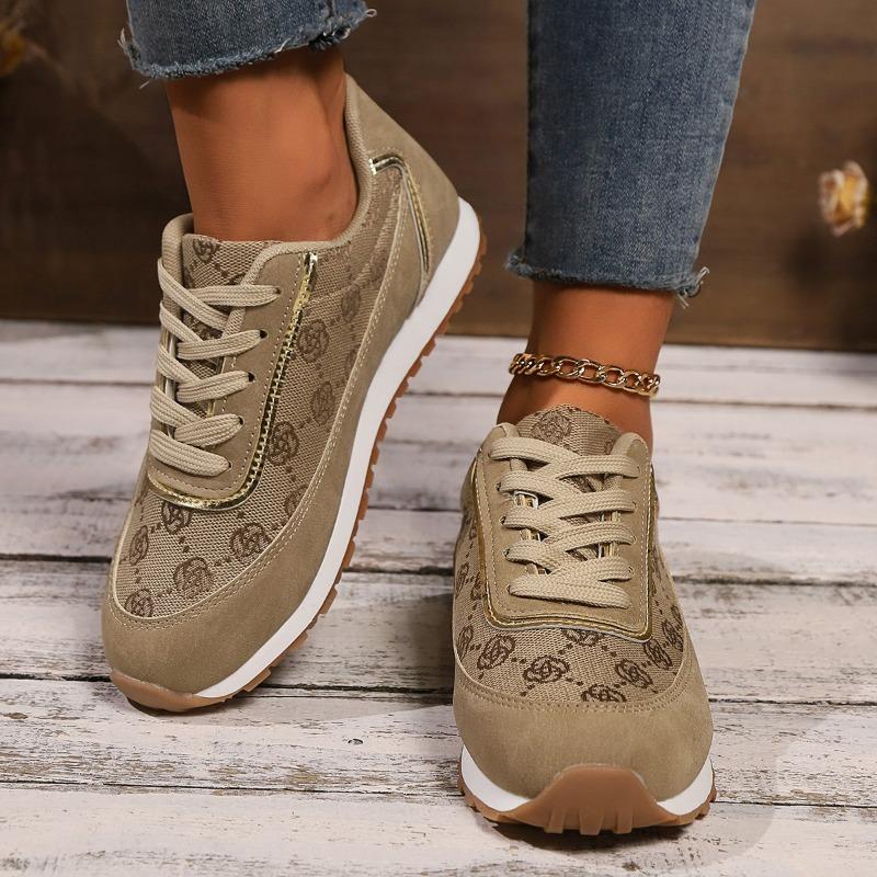 Fashion Autumn Sneakers Women Flat Casual Comfortable Shoes Fashion Versatile Lace Up Walking Women Shoes Zapatos De Mujer Tendencia