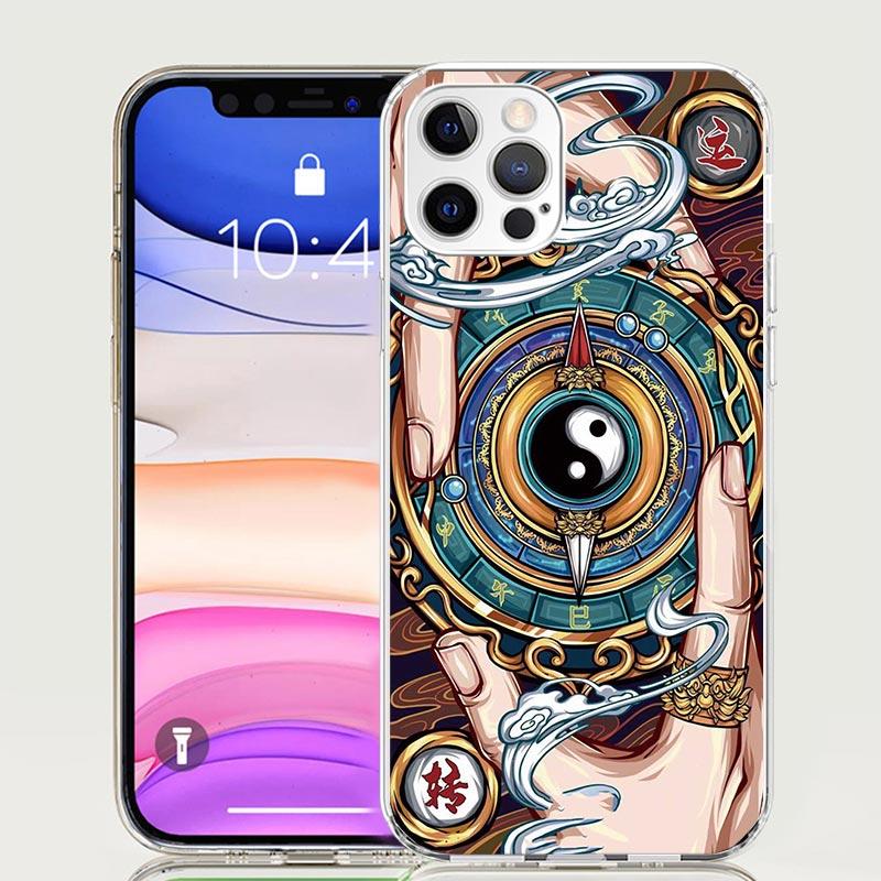 Life Yin Yang Eight Diagrams Phone Case For iPhone 17 Air 16 15 Plus 11 14 Pro Max 13 Mini 12 7 8 + SE Pattern Art Customized Co