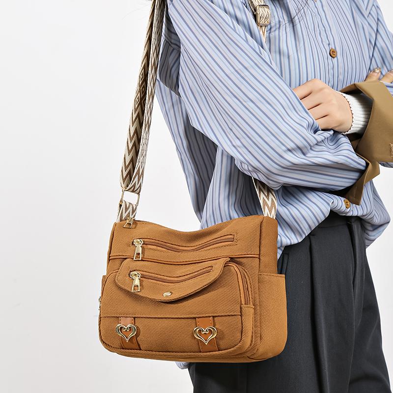 

Женская сумка Сумка через плечо Сумка на одно плечо Сумка среднего возраста с несколькими карманами