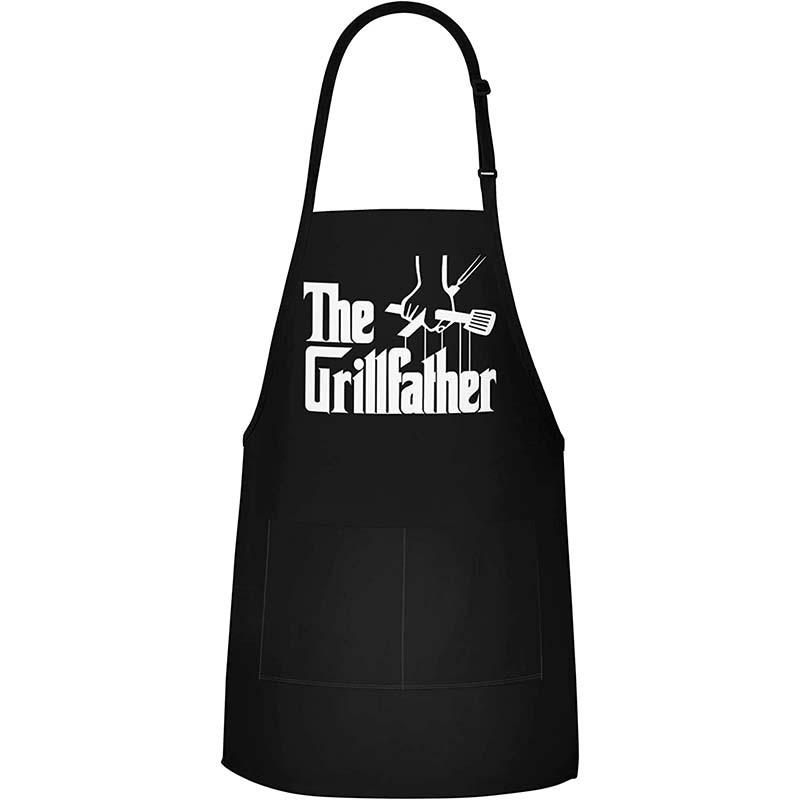 

Creative Letter Print Kitchen & BBQ Neck Apron чёрный