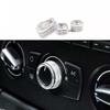 For BMW X1 E84 Silver Aluminum Knob Cover 2013-15 Console Air Conditioner Button