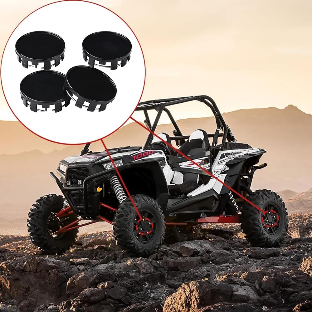 4 PCS 54mm Car Wheel Center Caps Wheel Tyre Center Hub Caps Covers Replacement for Auto Vehicle Car (Black)