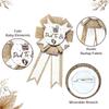 Welcome baby party tin chest flower shoulder strap silk satin set mom dad to be linen strap for baby shower