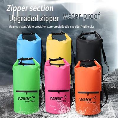 Wasserdichte PVC-Tasche mit Reißverschluss für Rafting und Strand