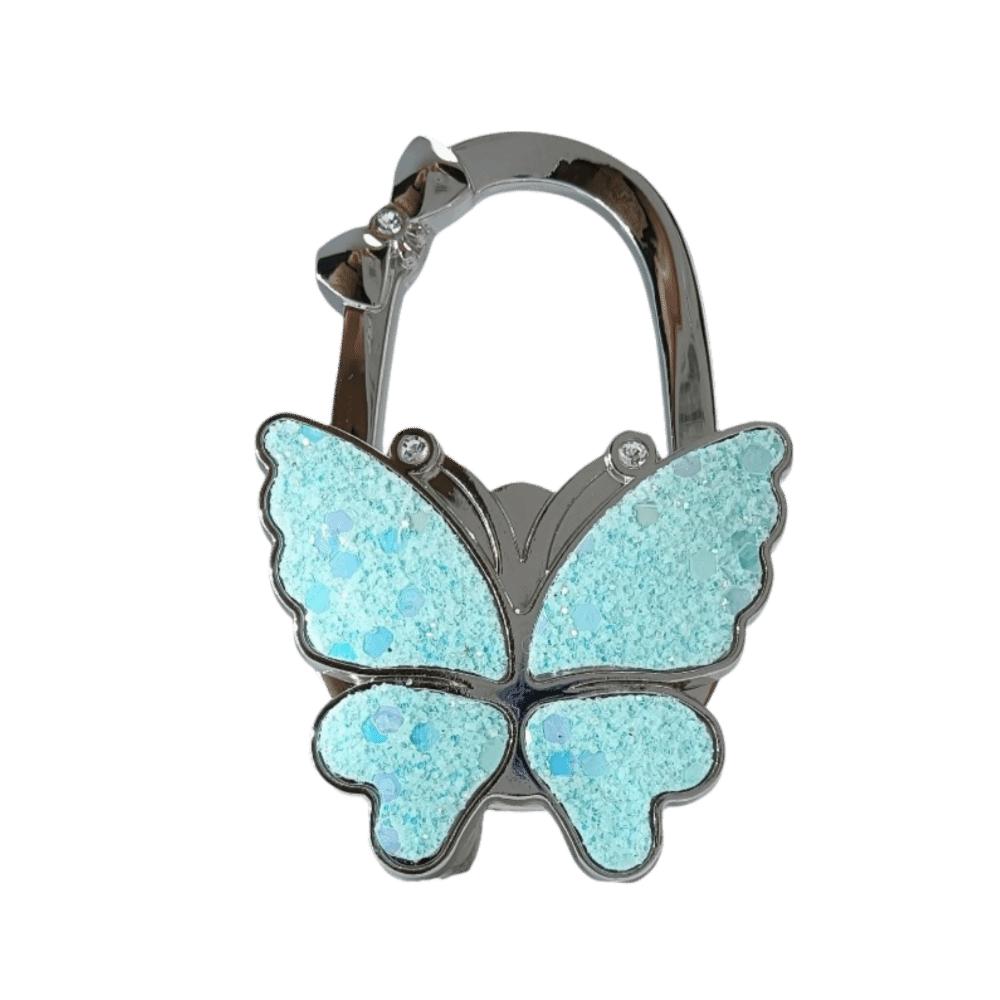 Fashion Butterfly Handbag Hook for Women Foldable Portable Purse Hook Creative Durable Bag Hanger for Table