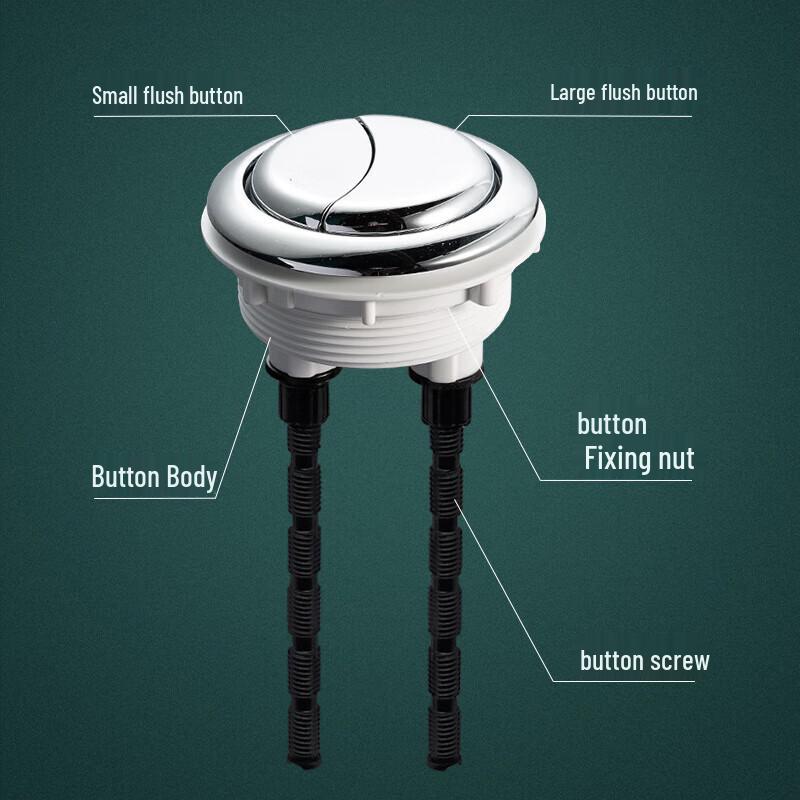 Bo Yi Duo Large Round ABS Toilet Flush Button