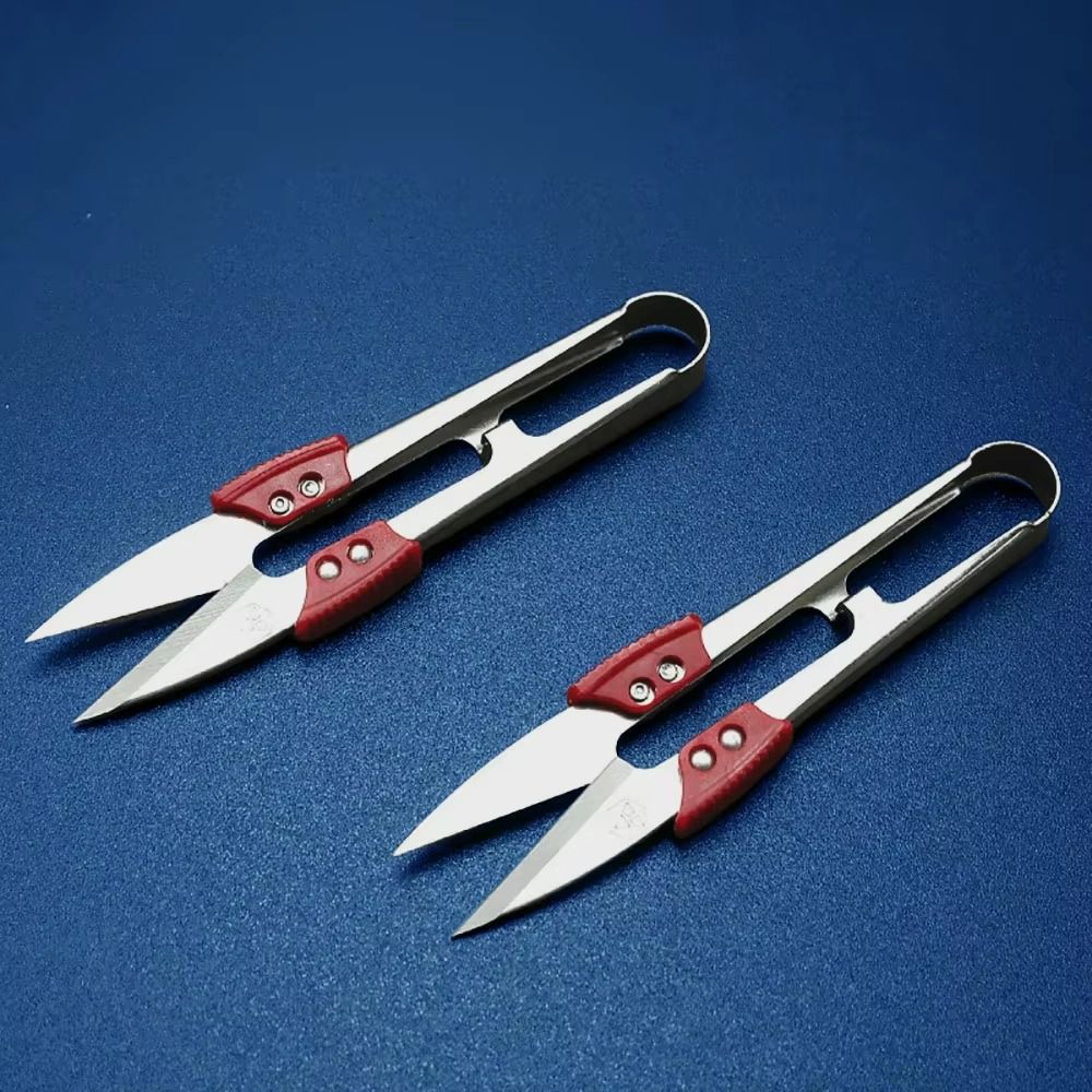 Stainless Steel U Thread Scissors Clippers Fabric Cutting Sewing Scissors Precision Cutting Sharp Blades Yarn Shears Craft Work