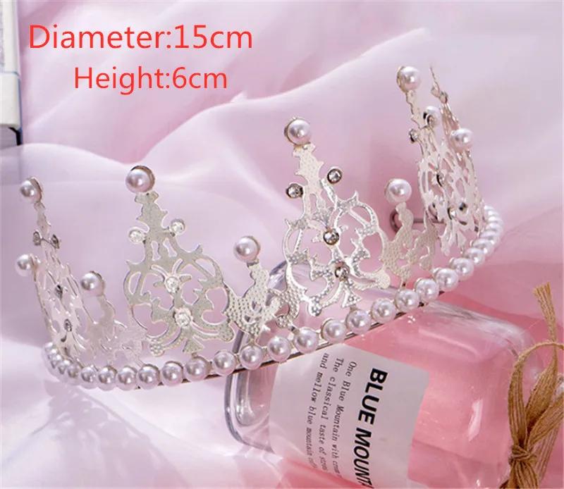 Birthday Party Crystal Crown Cake Decoration Wedding Party  Thanksgiving Bride Tiara Love Gift Decoration Queen Princess Tiara