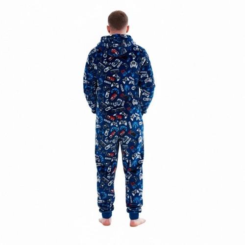 Floso Men's Game Over Game Controller Fleece Jumpsuit
