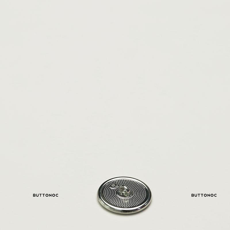 Flat Gold and Silver Edge Black Button Small Fragrance Simple Style Suit Sweater Button Metal Accessories Jacket Button
