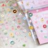 24 Sheets/set DIY Nail Sticker Self Adhesive Cartoon Cup Stickers Multifunctional Soft Embossed Sticker Book