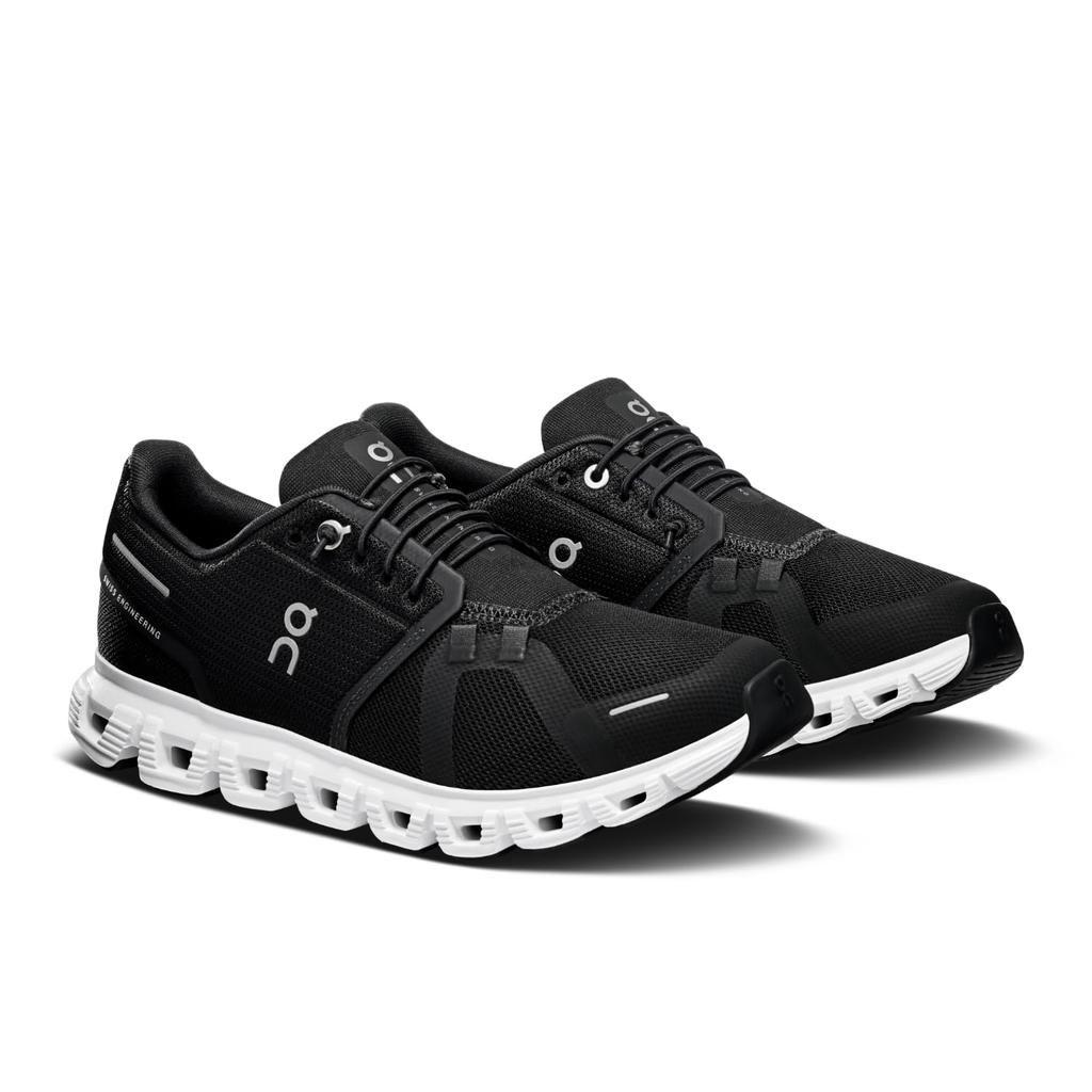 On Cloud 6 Size 23cm Women's Sneakers, Black/White,