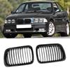 Car Front Hood Kidney Grille Grill Gloss Black For BMW E36 3 Series 1997 1998 1999 Facelift 51138195152 51138195151