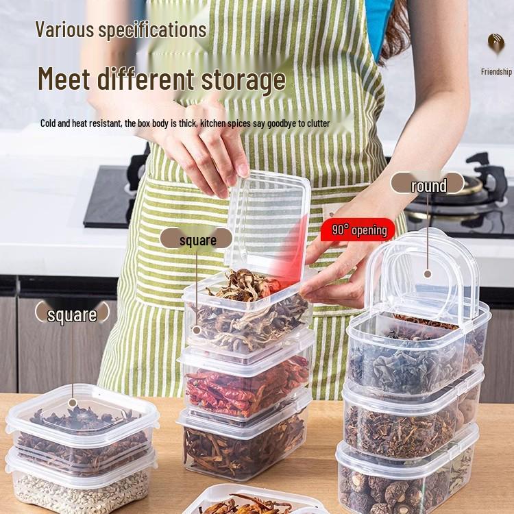 Sichuan Spice Storage Box: Sealed Dispenser for Dried Chili, Peppercorn, Star Anise, Cinnamon