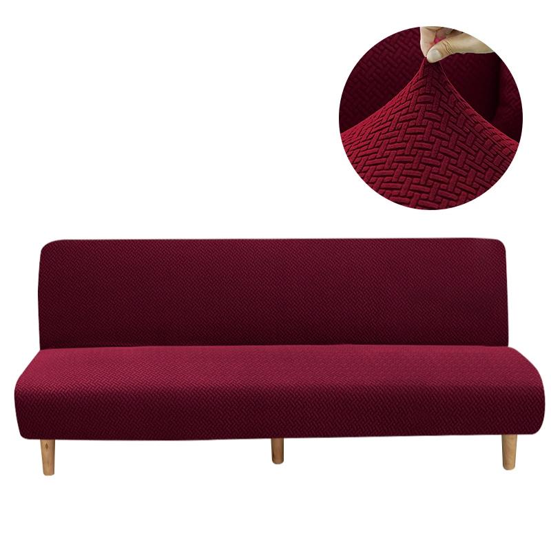 

11 цветов жаккардовый чехол для дивана-кровати без подлокотников чехол для гостиной клетчатый прямой чехол для дивана чехол для футона для дома Z Size 160-180cm