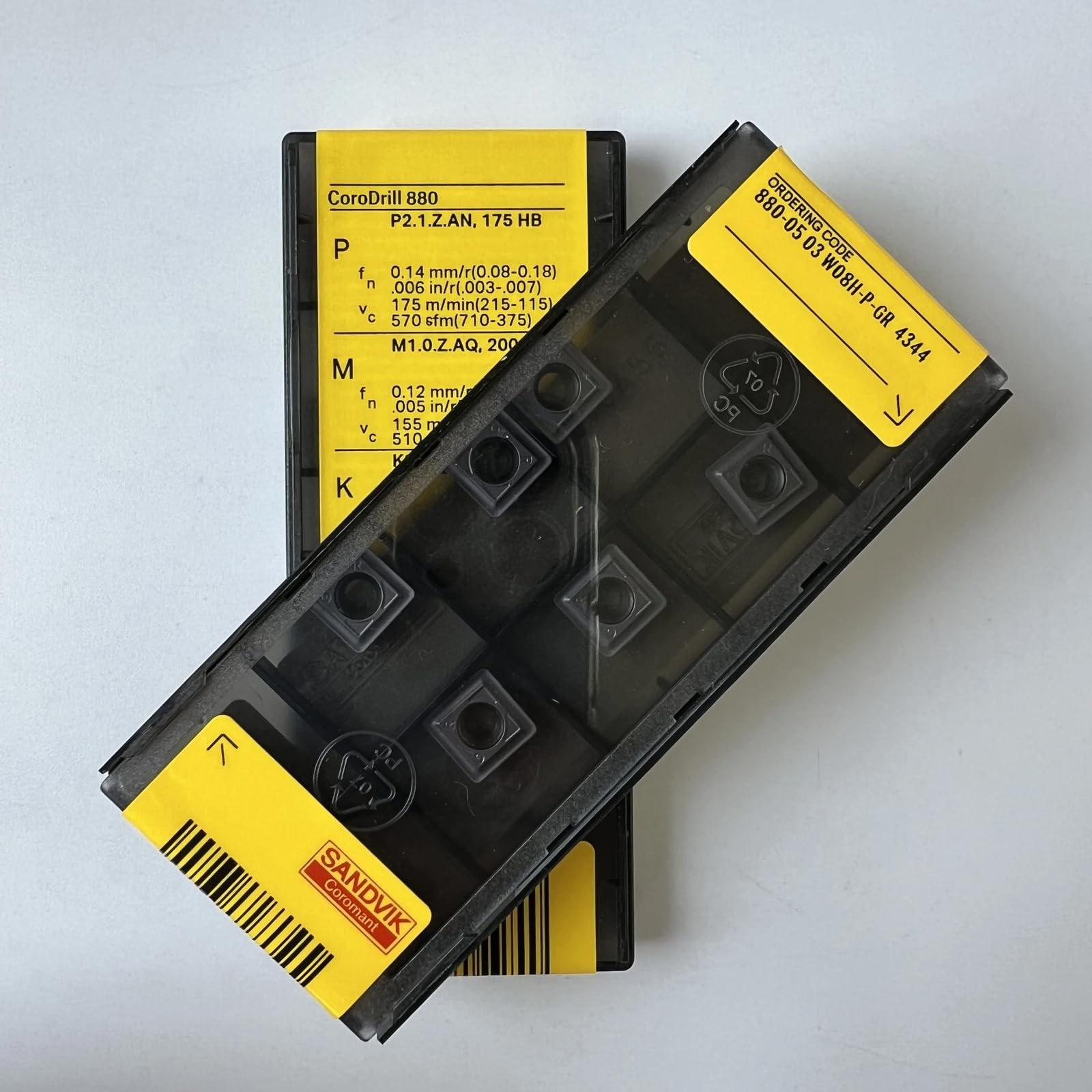 

Original Sandvik / 880-0503W08H-P-GR 4344 CNC lathe carbide blade tool 10 Pcs