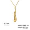 Cazador Water Drop Tear Drop Women's Necklace Stainless Steel Trendy Jewelry Minimalist Choker Chain 2026 Wedding Party Gift