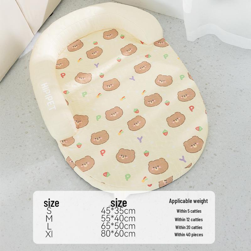 Spring & Summer Cooling Pet Bed: Double-Sided, Waterproof, Stain-Resistant Mat for Cats & Dogs