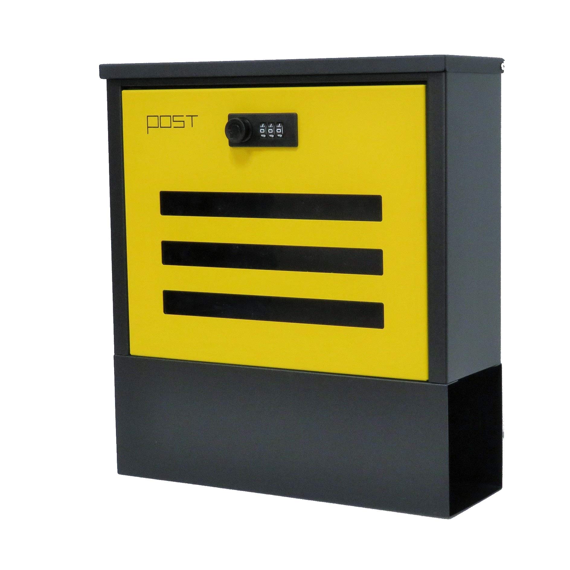 Ihome PM22 PM225 Компактный почтовый ящик, Желтый