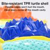 Pet Toy Molar Teeth Guard Soft Tough Chew Toy Turtle Shape Bite-Resistant Tooth Cleaner Dog Toy with Built-in Sound