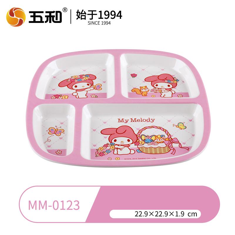Sanrio Children Tableware My Melody Series Salad Plate Home Dining Plates Rice Salad Bowl Cartoon Water Cup Anti Fall Tableware