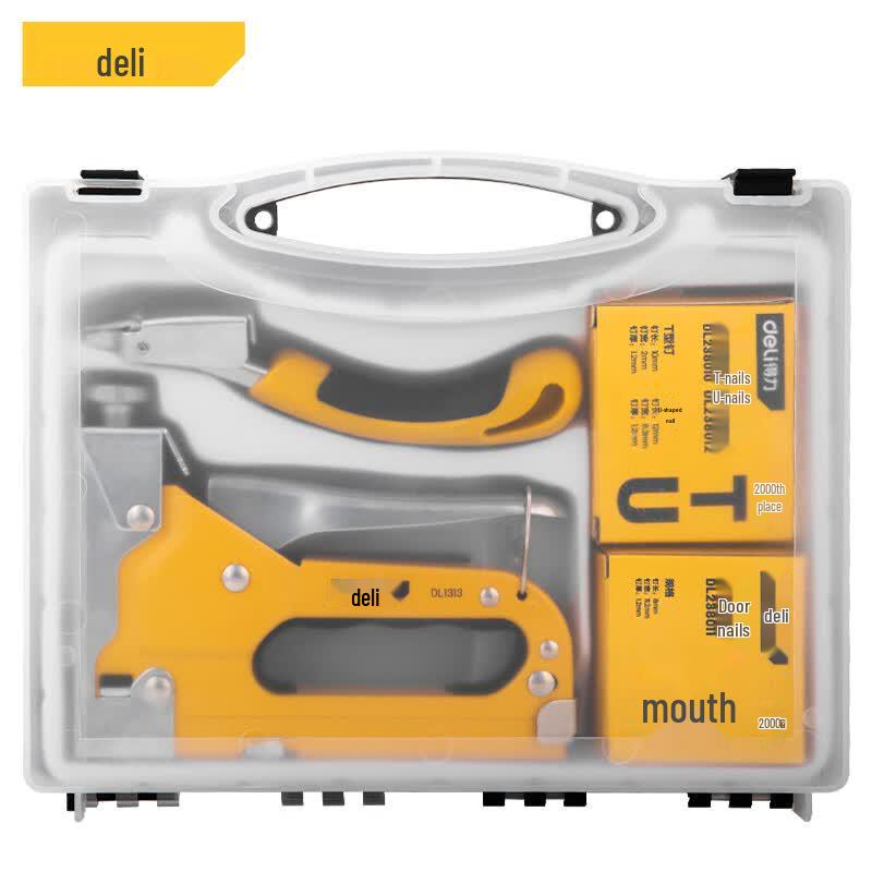 Deli 3-in-1 Manual Staple Gun Set