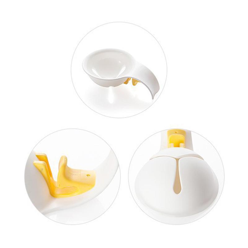 Household Food Grade Plastic Egg White Separator With Bowl Edge Silicone Clip Egg Liquid Manual Egg Filter