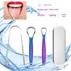 Stainless Steel Titanium Tongue Scraper - Oral Hygiene Tool for Tongue Cleaning