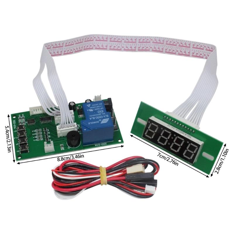 4 Digits Timer Board For Coin Acceptor Selector Device Washing Machine Coin Operated Timer Control Board Power Supply
