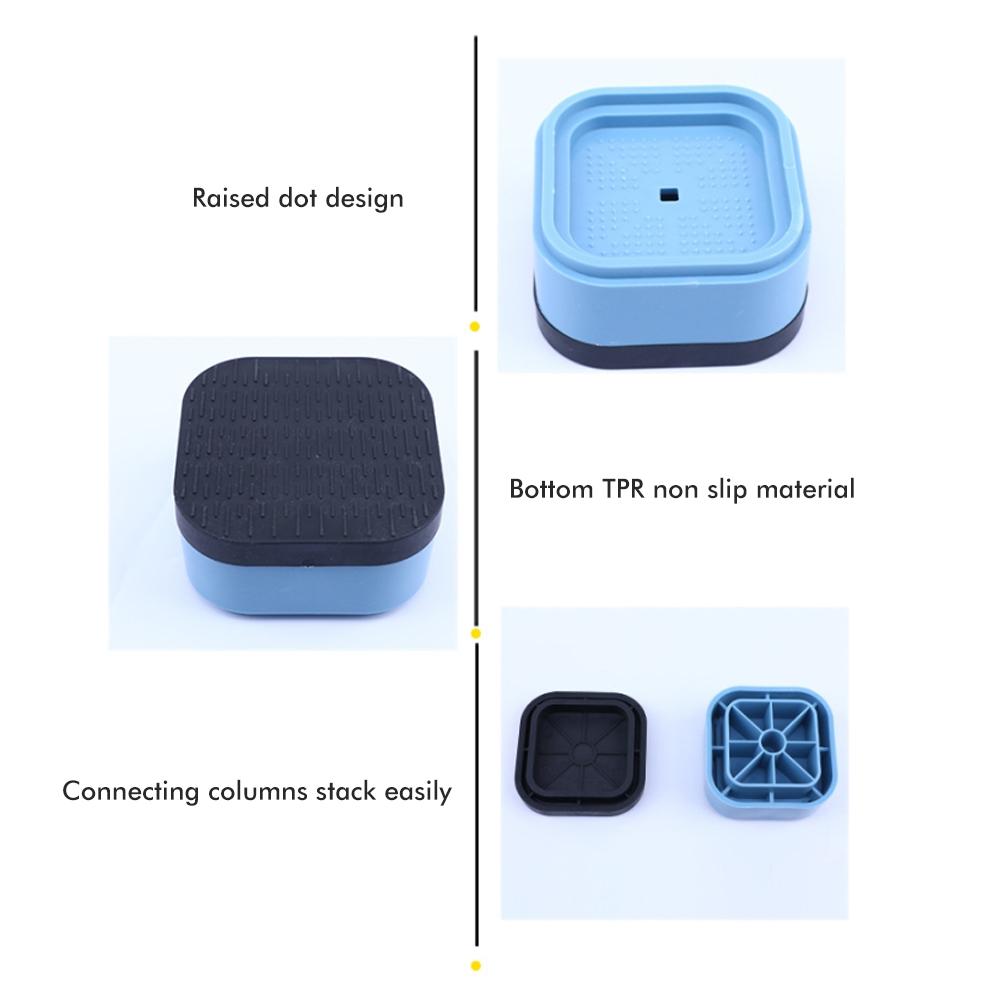 4 Pcs Washing Machine Feet Pad Non Slip Rubber Foot Pads Anti Vibration Washing Machine Feet Vibration Damper for