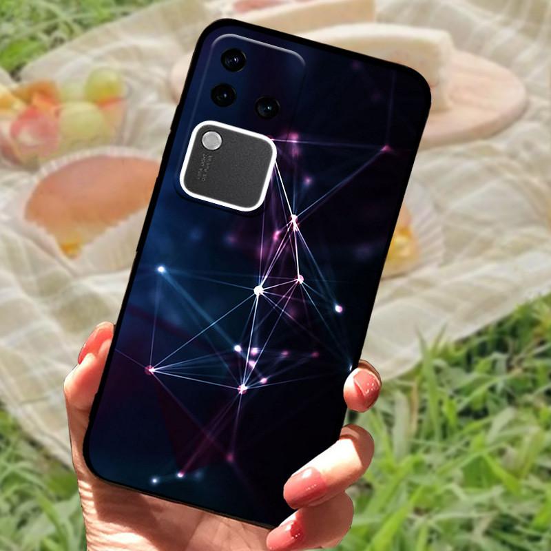 For Vivo V30 Pro Case For Vivo V30 Lite Shockproof Silicone Soft Marble Black Bumper Funda Coque for Vivo V30 V2318 Phone Shell