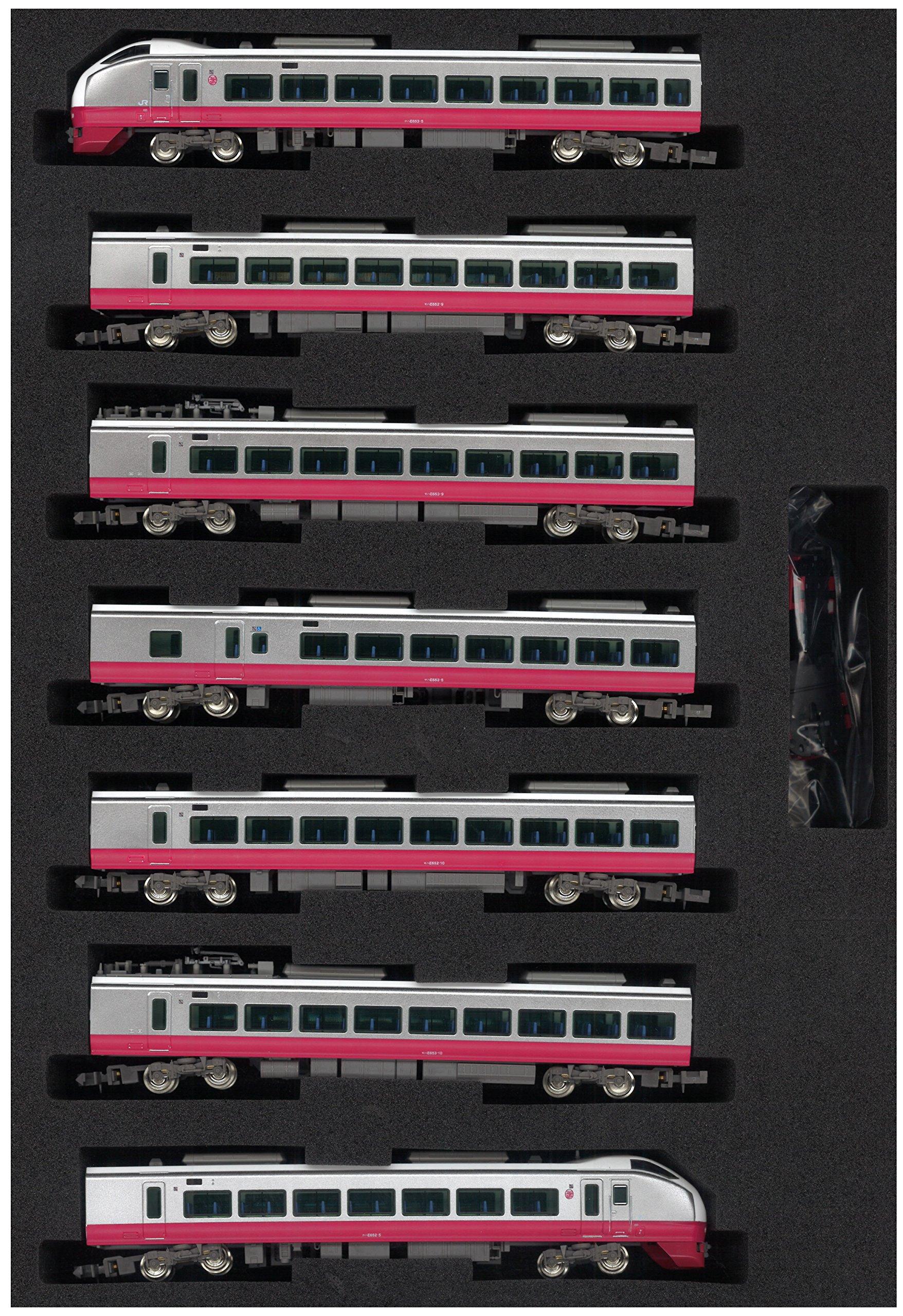 

MAX GREEN Greenmax N Gauge 30533 E653 Series Fresh Hitachi Red Set Finished 7-Car (No Motor) (Pre-painted Product)