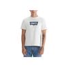 Levis Letter Logo Printed Crew Neck Short Sleeve T-Shirt Men Tops Khaki 001AM-0002