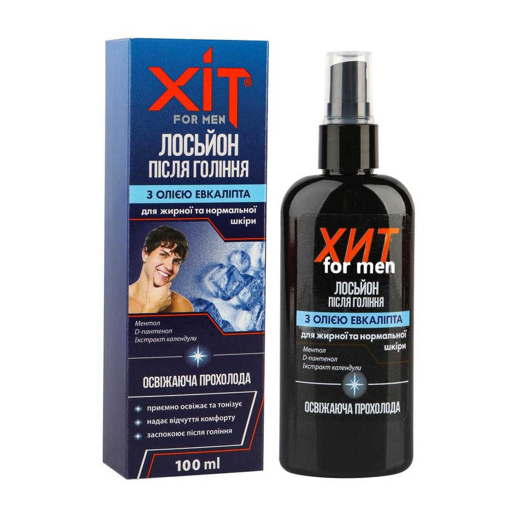 Aftershave Lotion Set with Healthy Oil - HIT, 100 Ml - 3.4 FL.OZ