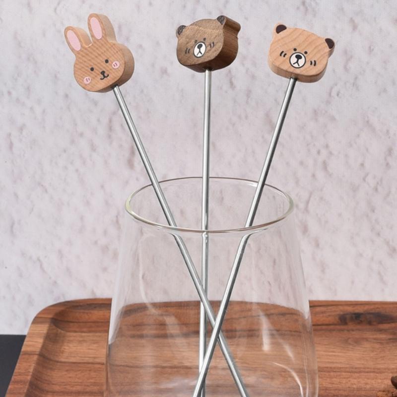 5Pcs Coffee Mixing Stick with Long Handle Elegant Cocktails Stir Stick for Home Use Practical Milk Powder Stirring Rod