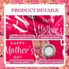 CSFOTO 7x16ft Happy Mother's Day Garage Door Decorative Banner Floral Wall Pink Background Large Garage Door Cover Outdoor Indoor Mother's Day Party