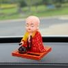 Little Figurine Solar Powered Car Toy Dashboard Decoration for Desk Kids Toys Gifts