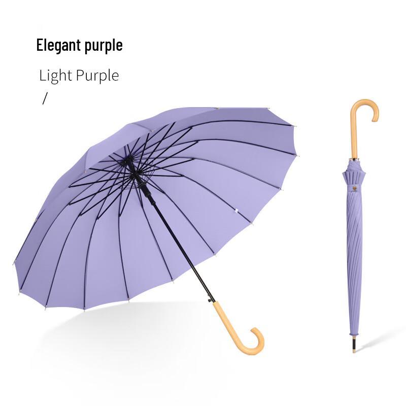 16-Rib Korean Style Manual Sun & Rain Umbrella