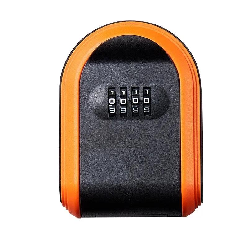 Wall Mounted Key Storage 4 Digit Combination Key Safe Storage Lock Box Plastic Key Safe Box Indoor Outdoor Use For Home Office